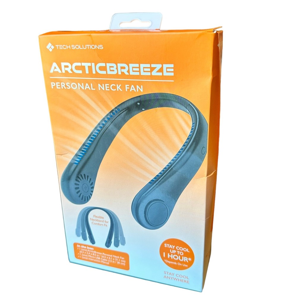 Tech Solutions Arctic Breeze Personal Neck Fan NIB